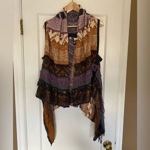 Anthropologie Moth sleeveless shawl/sweater